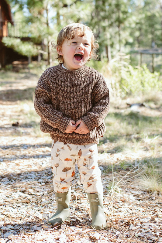 CHUNKY KNIT SWEATER | BARK