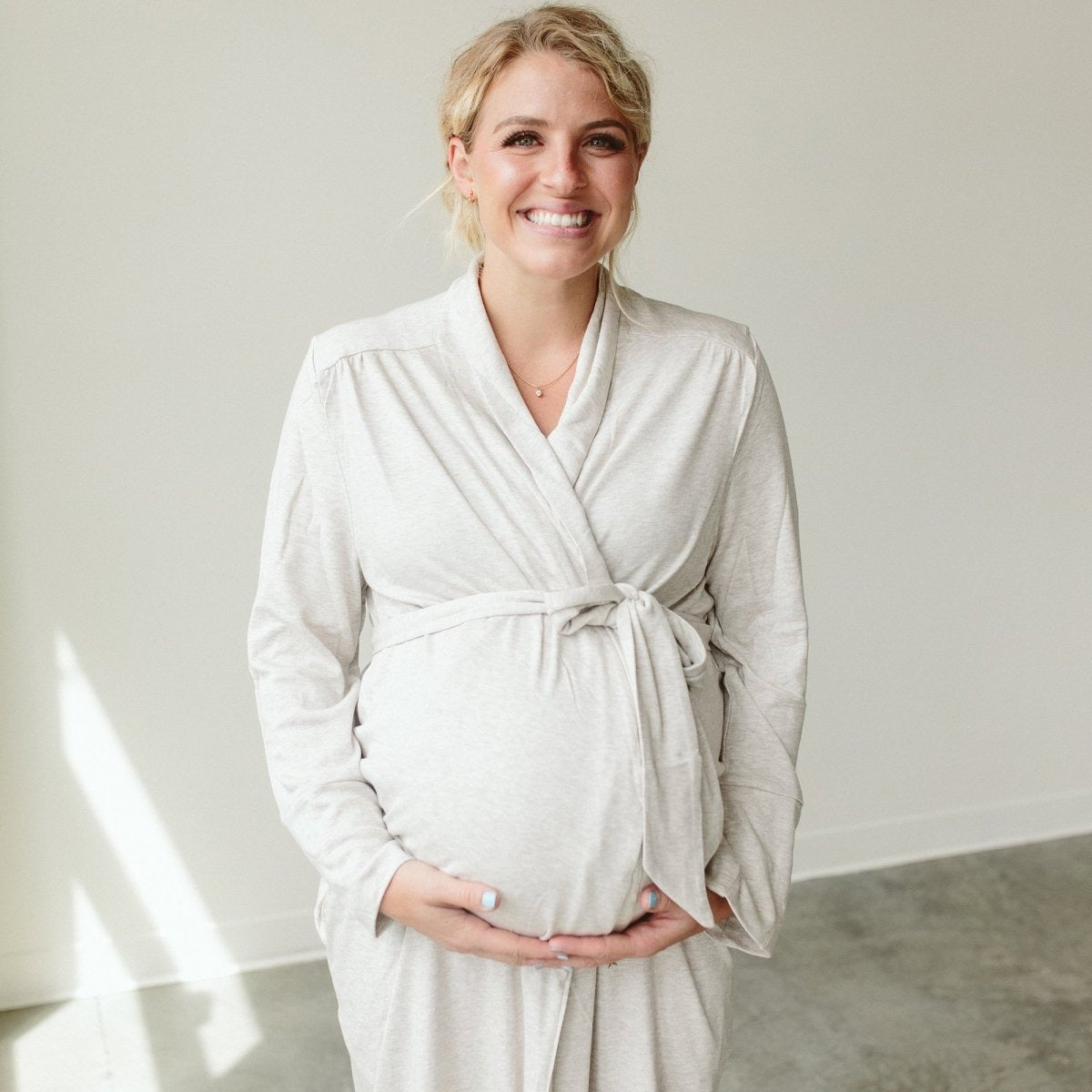 WOMENS ROBE | STORM GRAY
