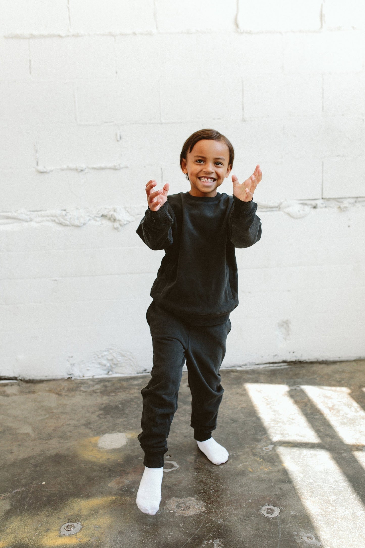 FRENCH TERRY SWEATSUIT SET | ASPHALT