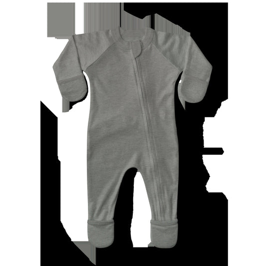 GROW WITH YOU FOOTIE | BOULDER — Bamboo Organic Cotton Blend, 0–6M