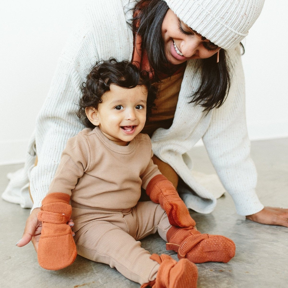 THERMAL LONG-SLEEVE BODYSUIT | NATURAL | FITS SNUG