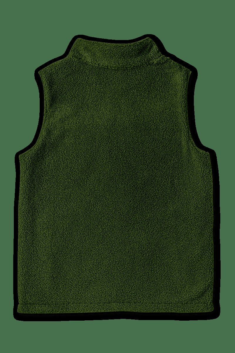 ADULT SHERPA/CORDUROY REVERSIBLE VEST | SPRUCE