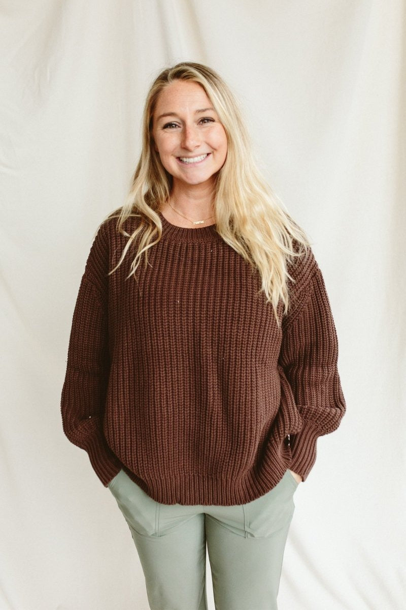 WOMENS CHUNKY KNIT SWEATER | HIDE