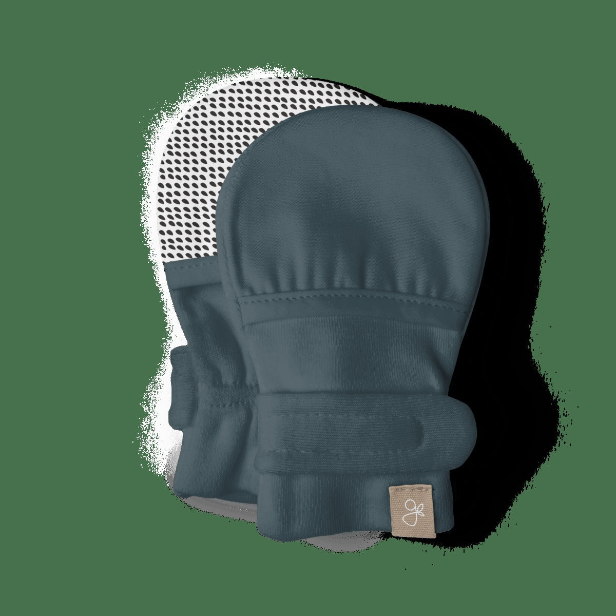 STAY ON MITTS | MIDNIGHT — Bamboo Organic Cotton Blend, 0–6M