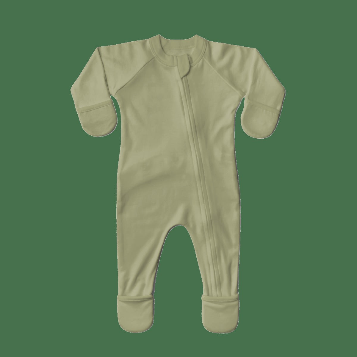 GROW WITH YOU FOOTIE + SNUG FIT | ARTICHOKE