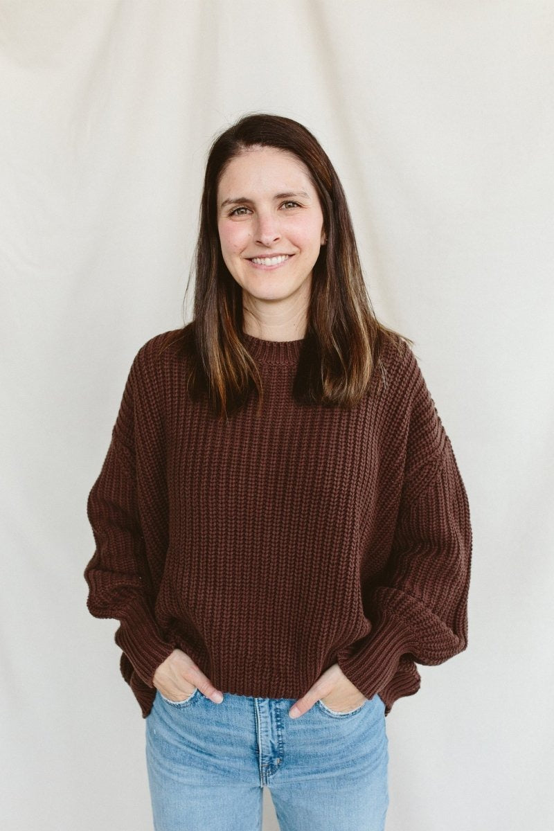 WOMENS CHUNKY KNIT SWEATER | HIDE