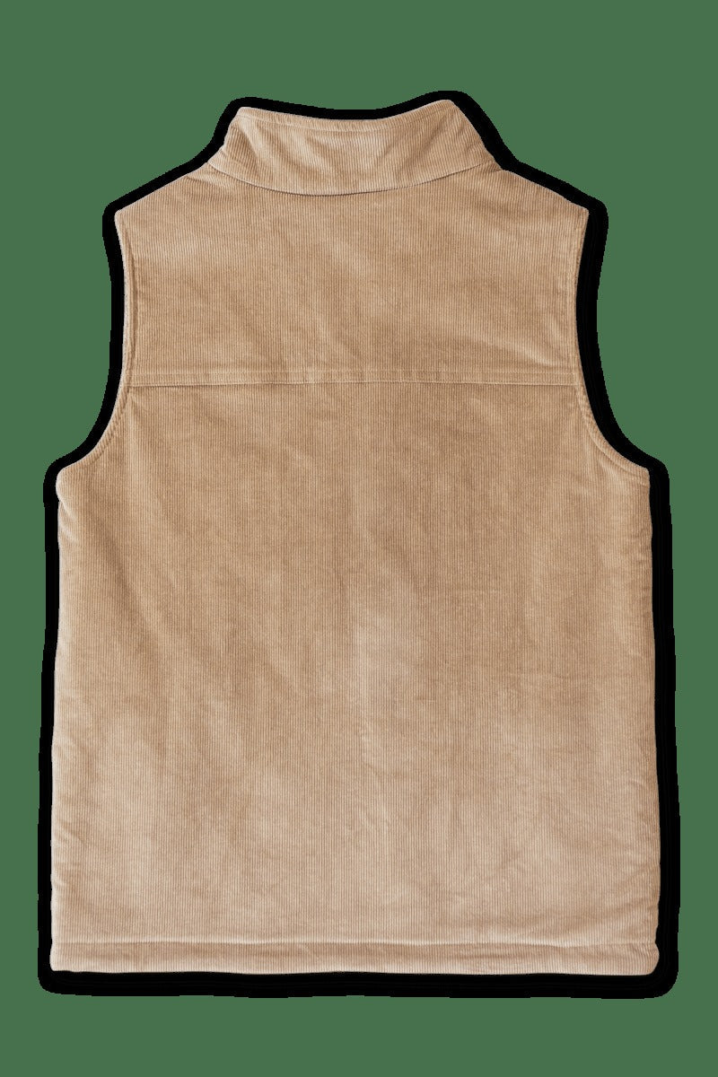 ADULT SHERPA/CORDUROY REVERSIBLE VEST | CHAMPIGNON