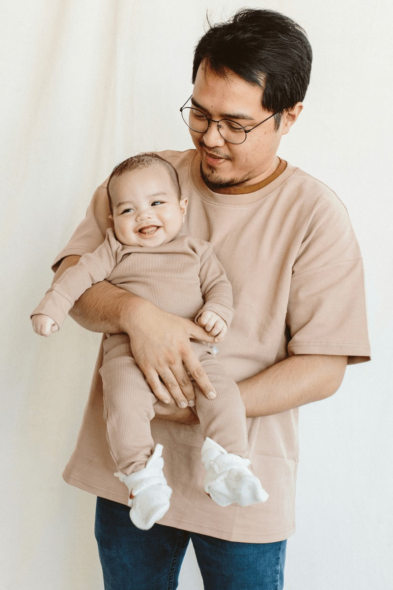 THERMAL LONG-SLEEVE BODYSUIT | NATURAL | FITS SNUG