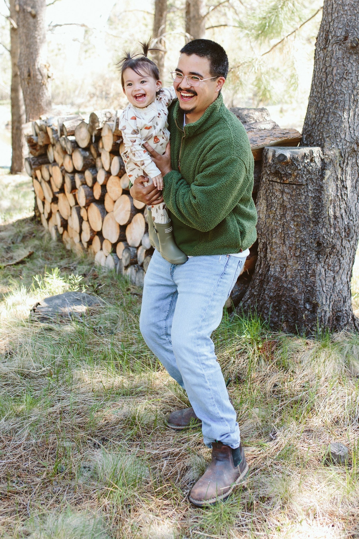 ADULT SHERPA ZIP PULLOVER | SPRUCE